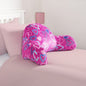 Kids Fleece Cuddle Cushion – Neon Hearts - Pink