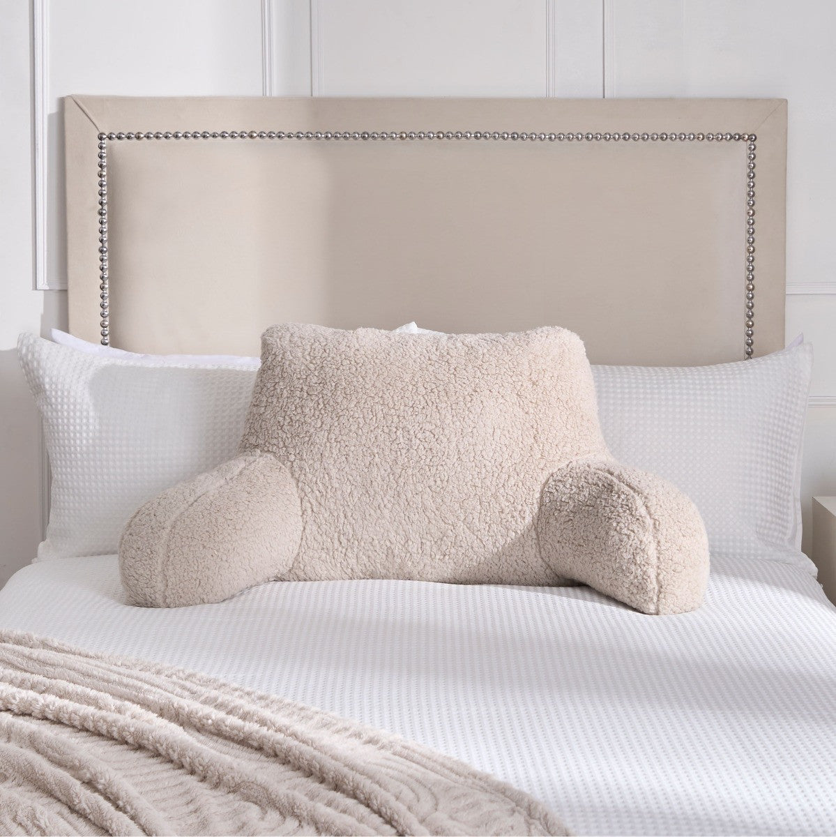 Teddy Cuddle Cushion – Stone