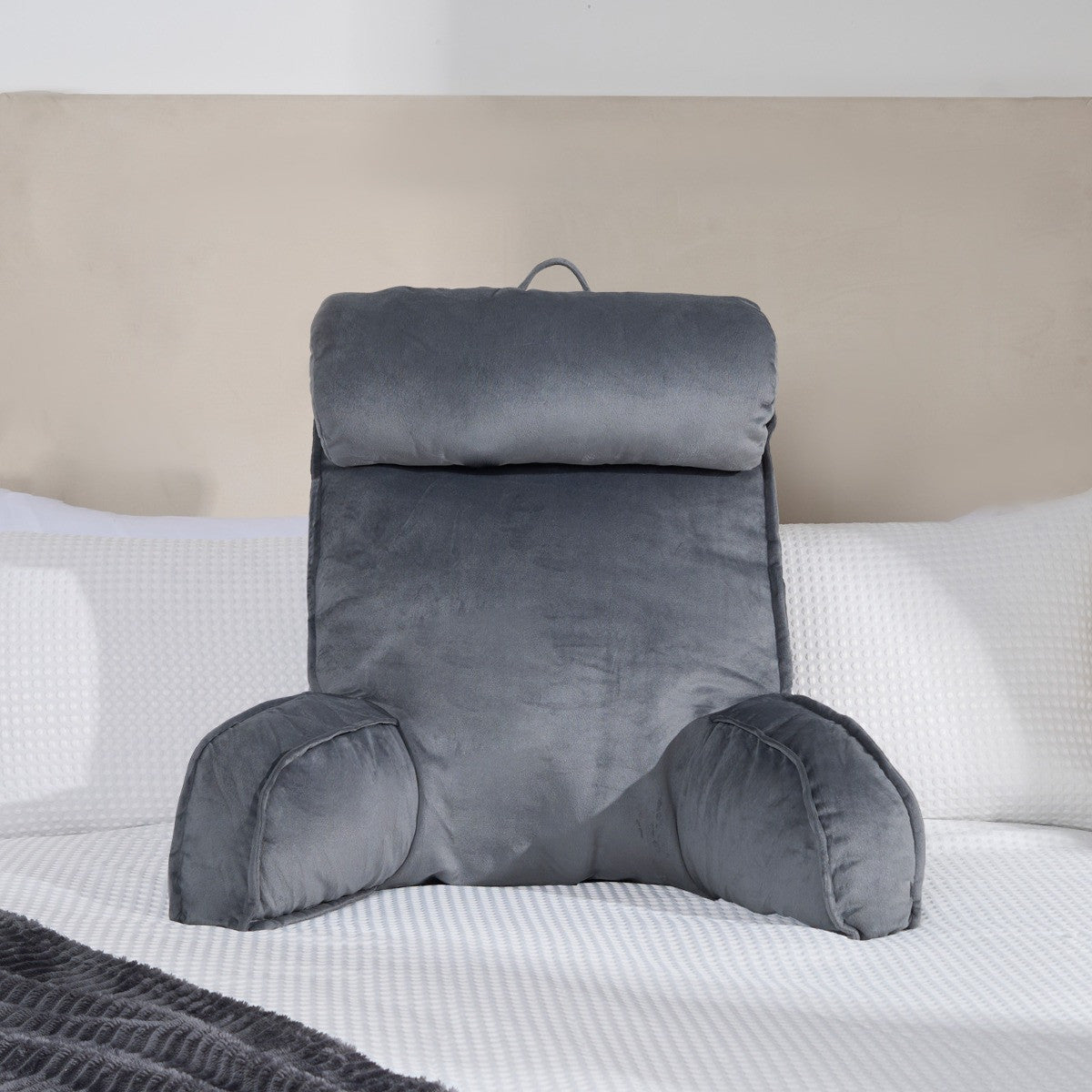Cuddle Cushion with Head Rest – Grey