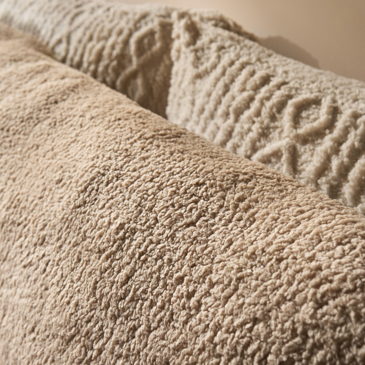 Teddy Bolster Pillow – Natural
