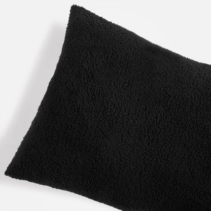 Teddy Bolster Pillow – Black