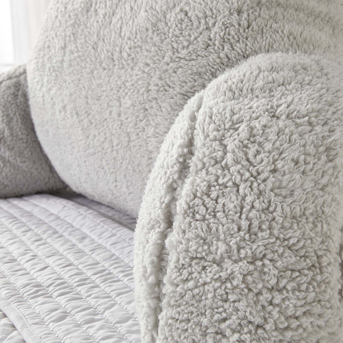 Teddy Cuddle Cushion – Silver
