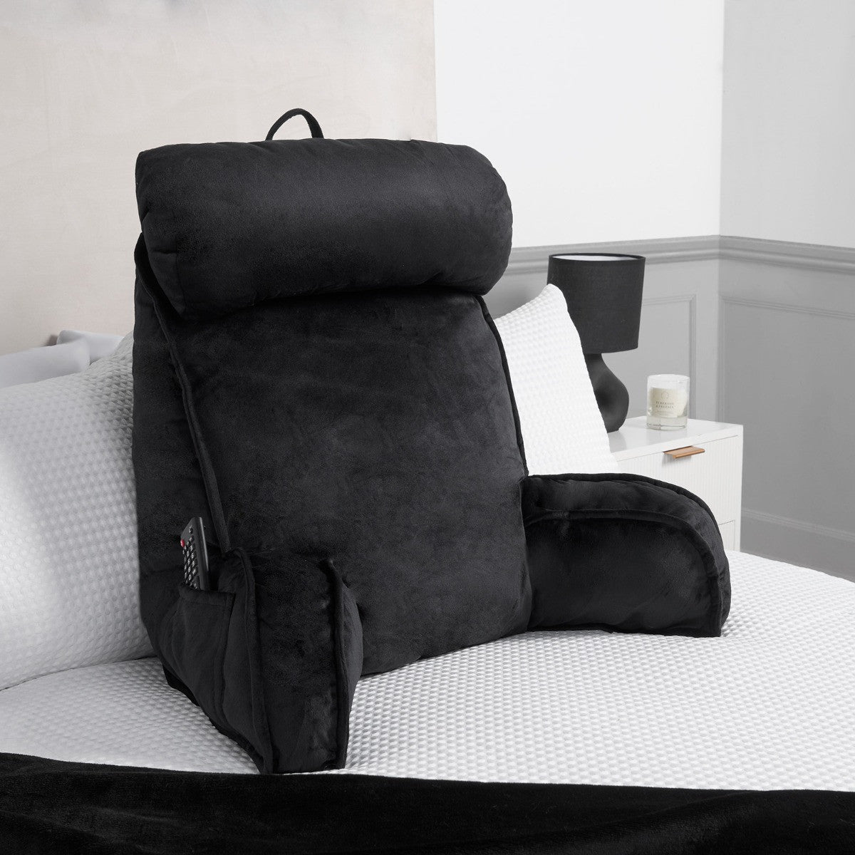 Cuddle Cushion with Head Rest – Black