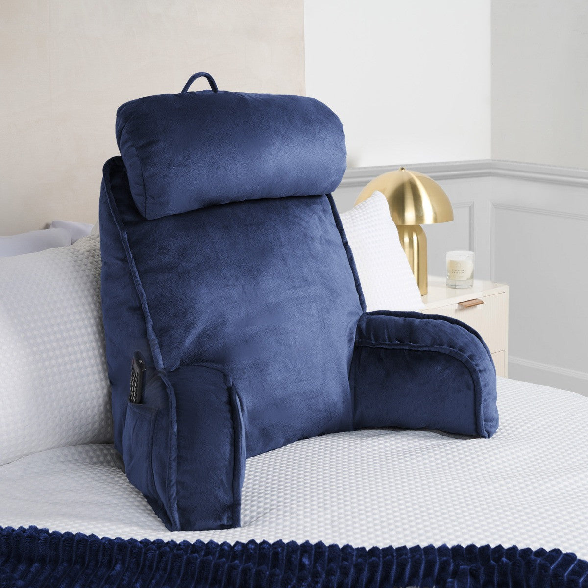 Cuddle Cushion with Head Rest – Navy