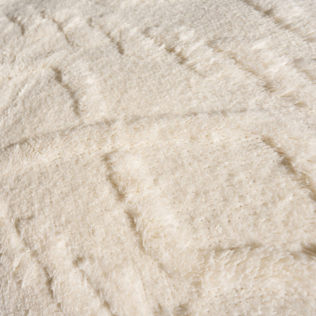 Cable Knit Bolster Pillow – Cream