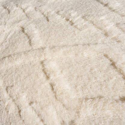 Cable Knit Bolster Pillow – Cream