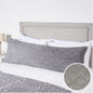 Cable Knit Bolster Pillow – Grey
