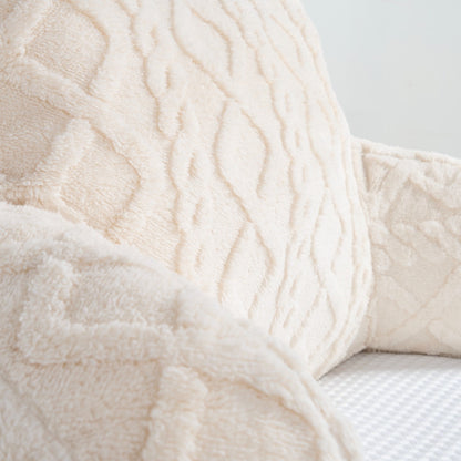 Cable Knit Cuddle Cushion – Cream
