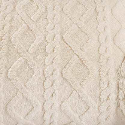 Cable Knit Cuddle Cushion – Cream