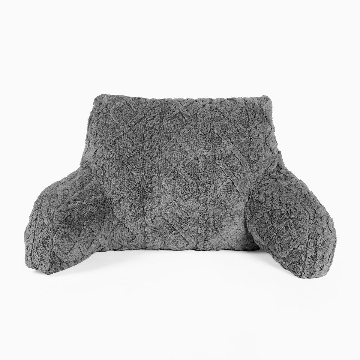 Cable Knit Cuddle Cushion – Grey
