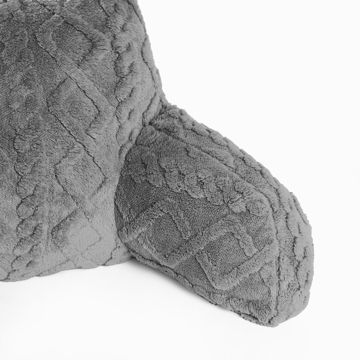 Cable Knit Cuddle Cushion – Grey