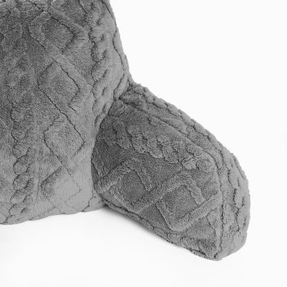 Cable Knit Cuddle Cushion – Grey