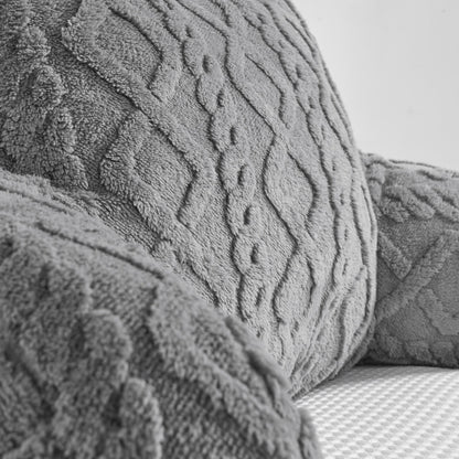 Cable Knit Cuddle Cushion – Grey