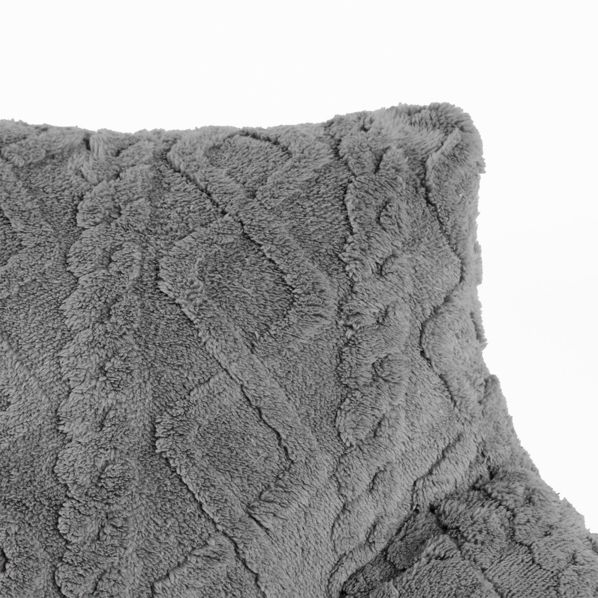 Cable Knit Cuddle Cushion – Grey