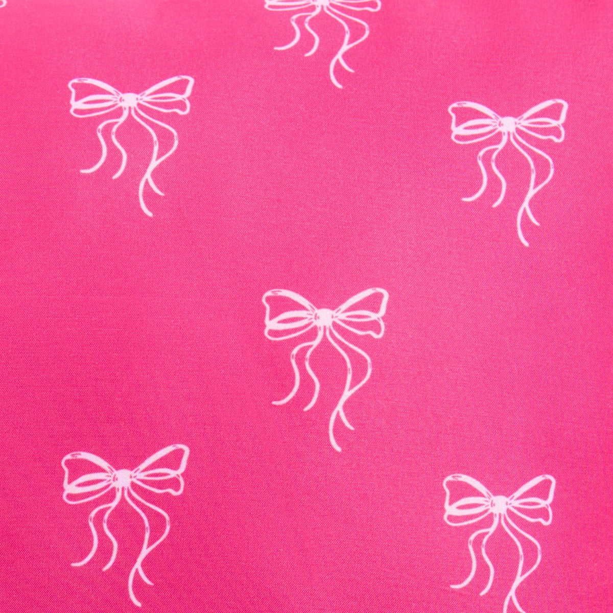 Kids Bow Print Bolster Pillow – Hot Pink
