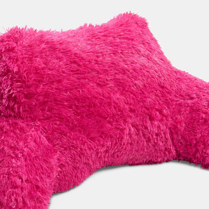 Long Hair Cuddle Cushion – Hot Pink