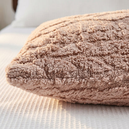 Cable Knit Bolster Pillow – Natural