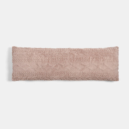 Cable Knit Bolster Pillow – Natural