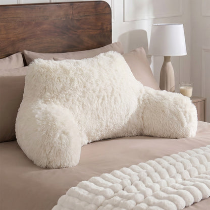 Long Hair Cuddle Cushion – Ivory