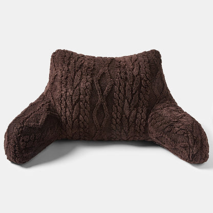 Cable Knit Cuddle Cushion – Coffee