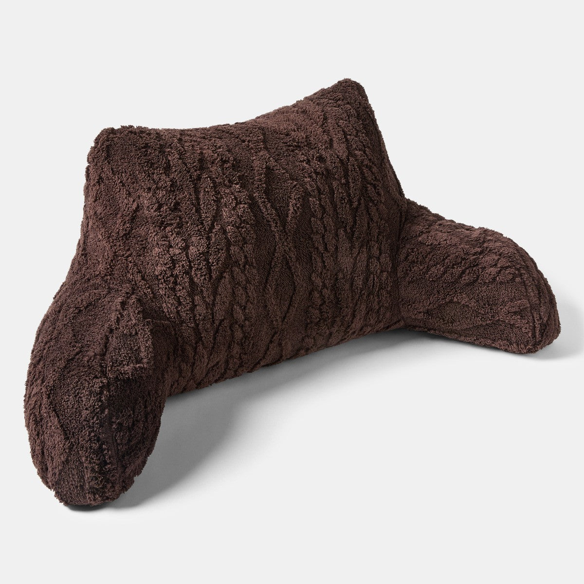 Cable Knit Cuddle Cushion – Coffee