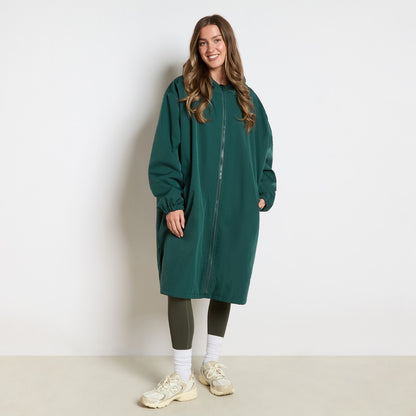 Water Resistant Sherpa Drying Robe – Forest Green