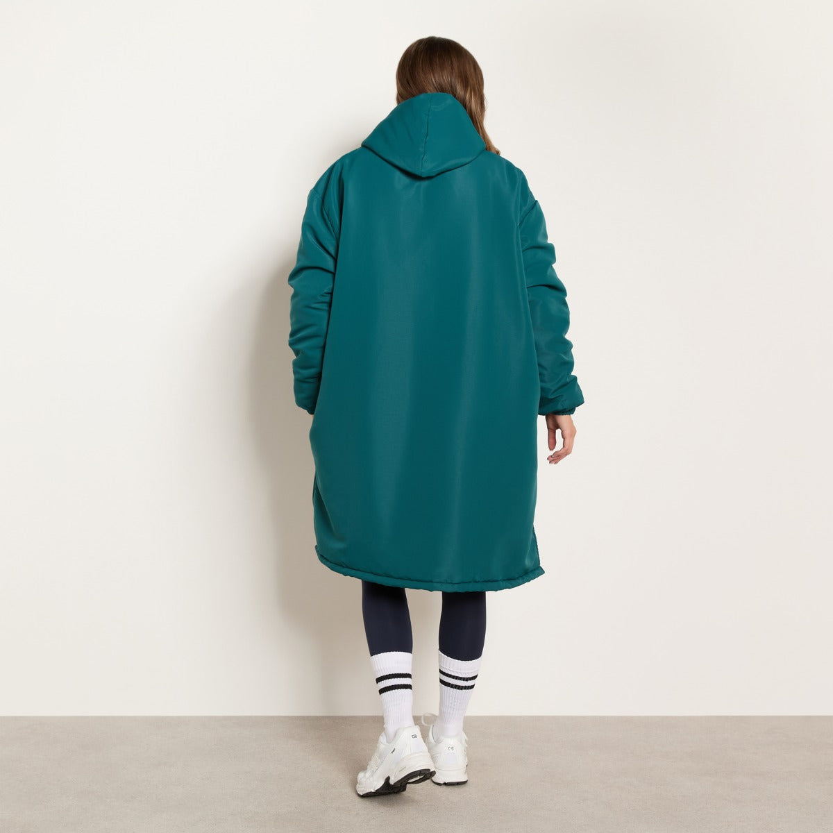 Water Resistant Sherpa Drying Robe – Teal