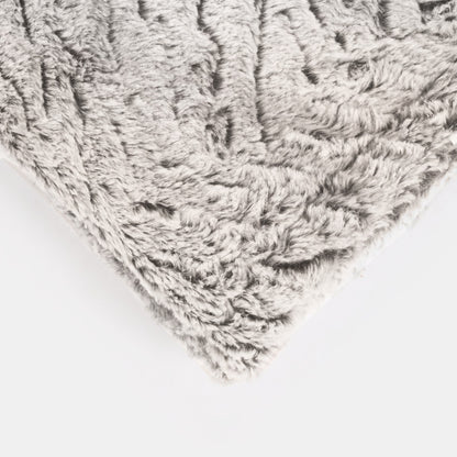 Faux Fur Two Tone Throw – Natural