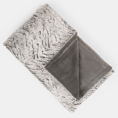 Faux Fur Two Tone Throw – Natural