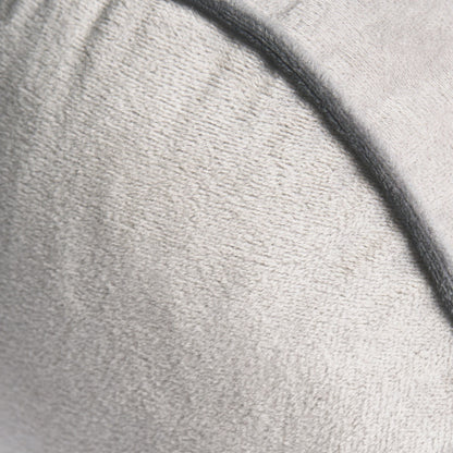 Matte Velvet Bolster Cushion – Grey/Charcoal