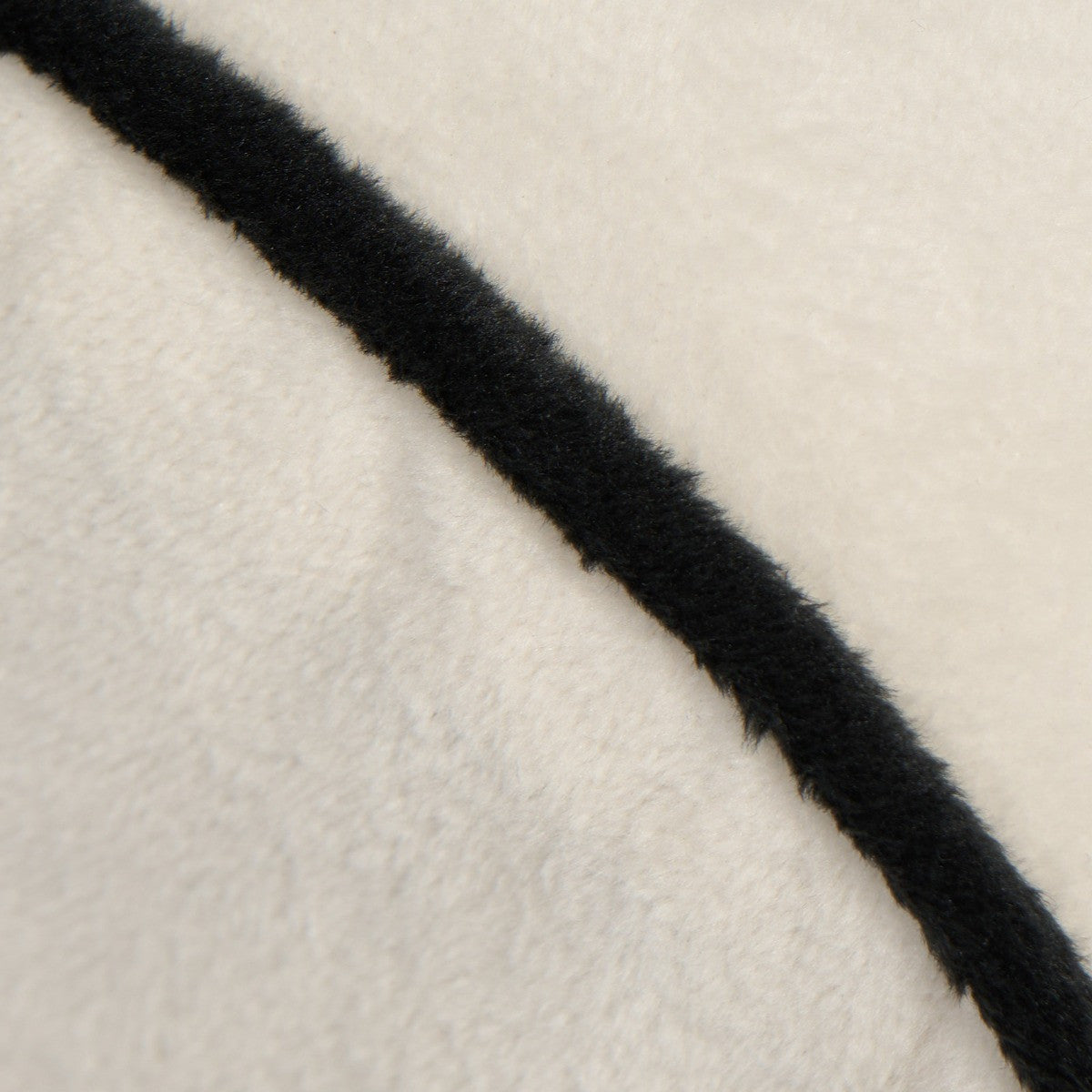 Matte Velvet Bolster Cushion – Cream/Black
