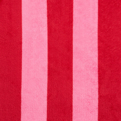Stripe Print Ultra Soft Throw – Pink/Red