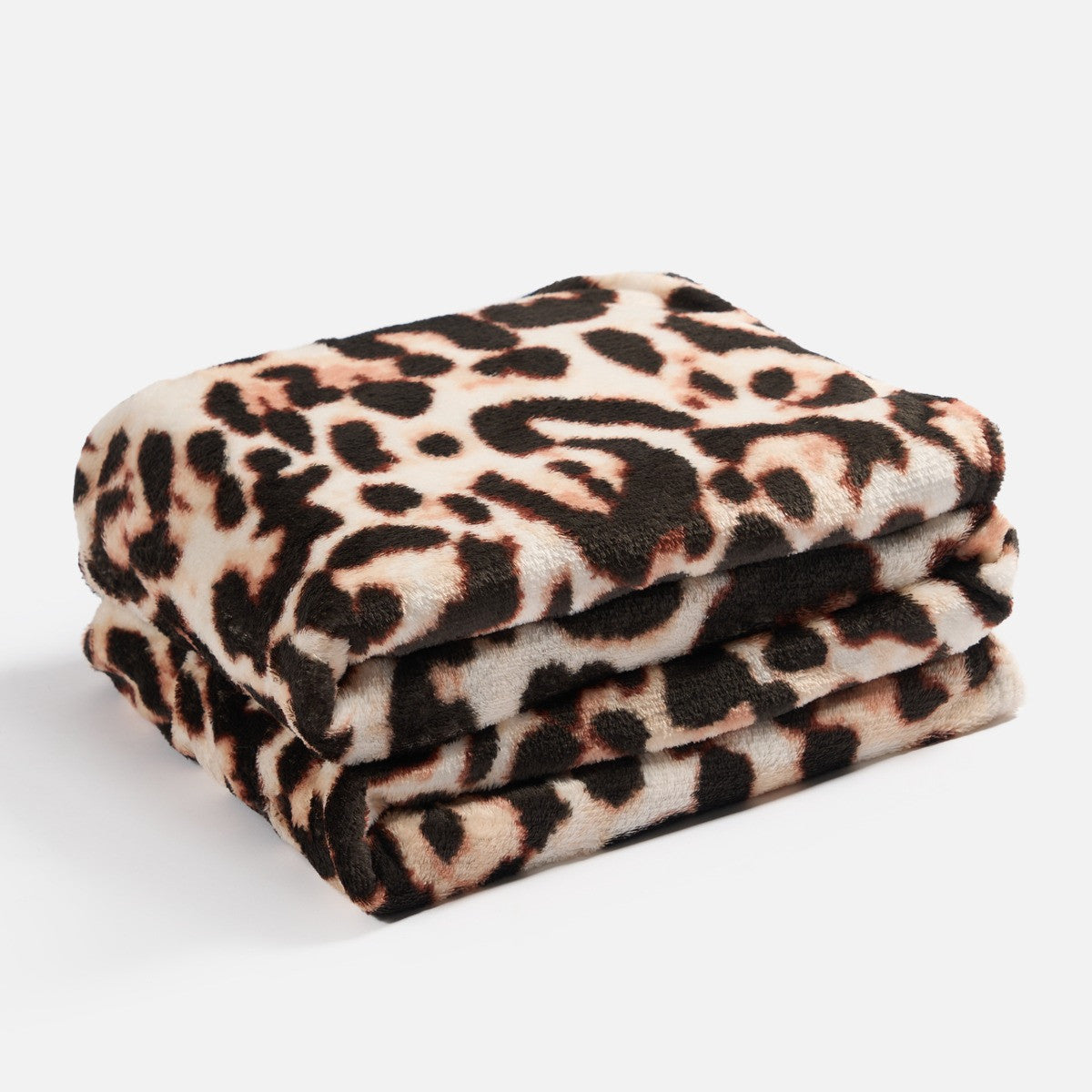Leopard Print Ultra Soft Throw – Natural
