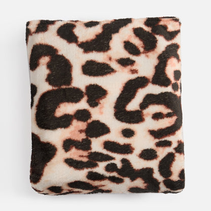 Leopard Print Ultra Soft Throw – Natural