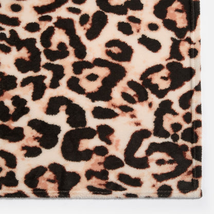 Leopard Print Ultra Soft Throw – Natural