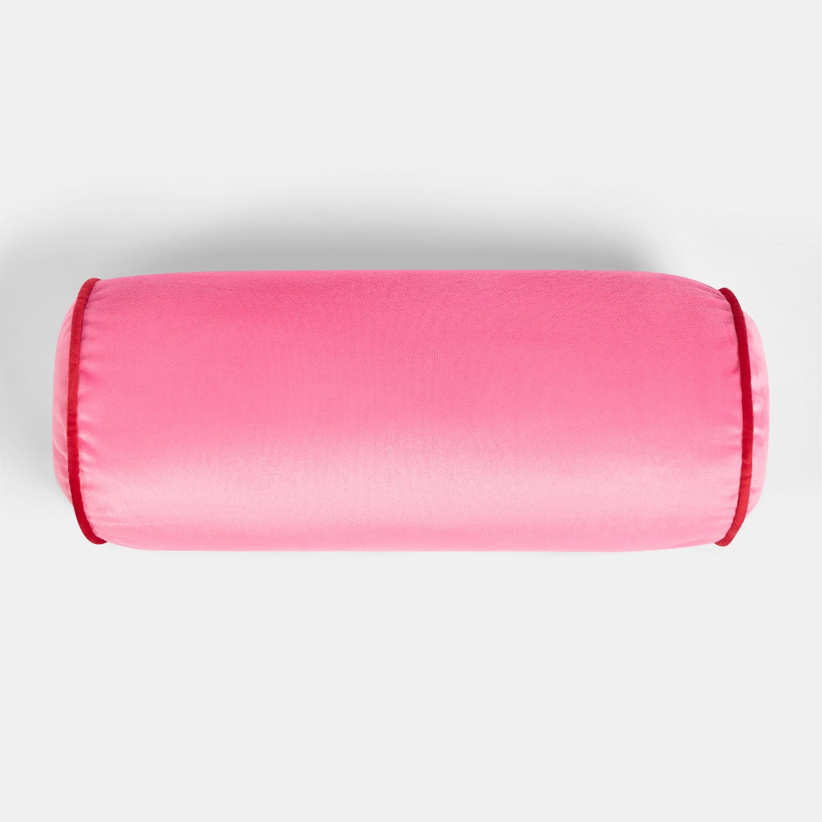 Matte Velvet Bolster Cushion – Pink/Red