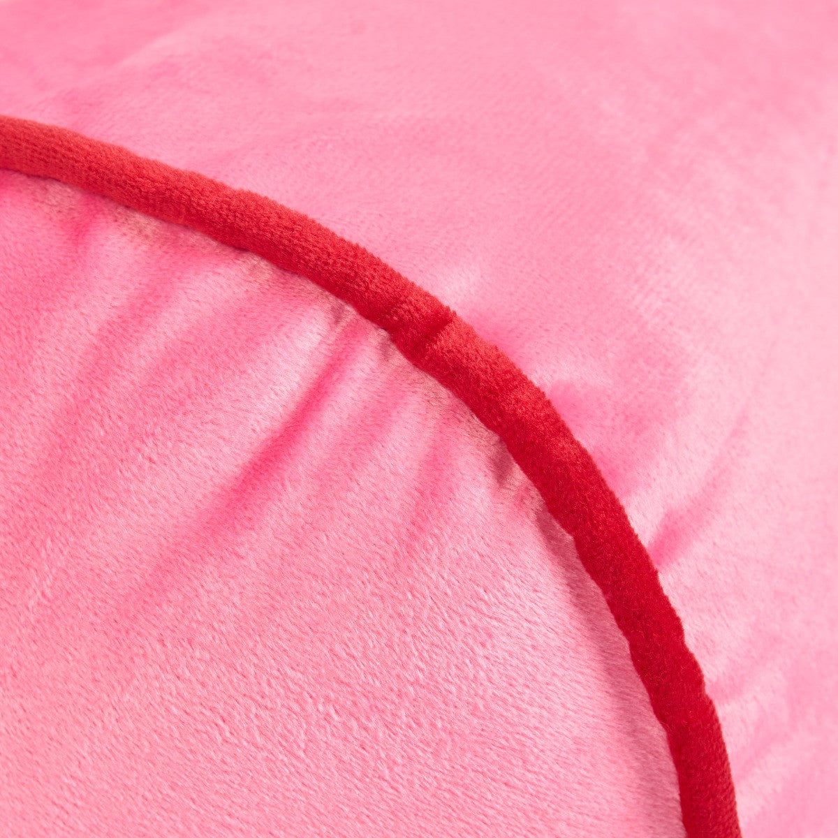Matte Velvet Bolster Cushion – Pink/Red