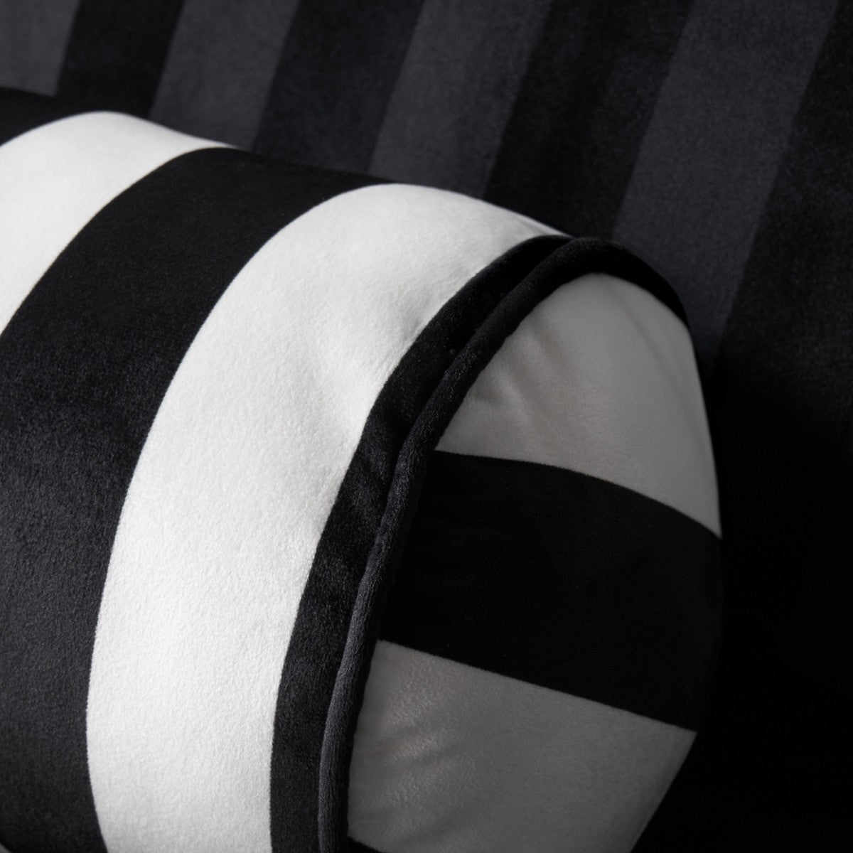 Stripe Bolster Pillow – Monochrome