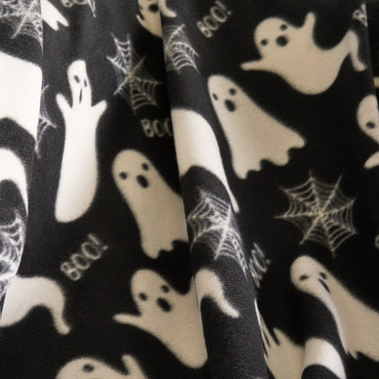 Ghost Fleece Throw – Black