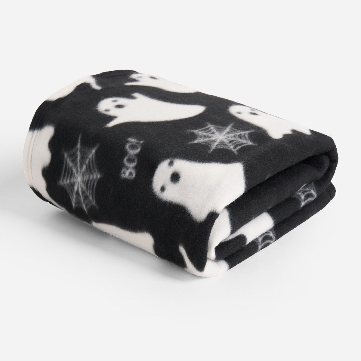 Ghost Fleece Throw – Black
