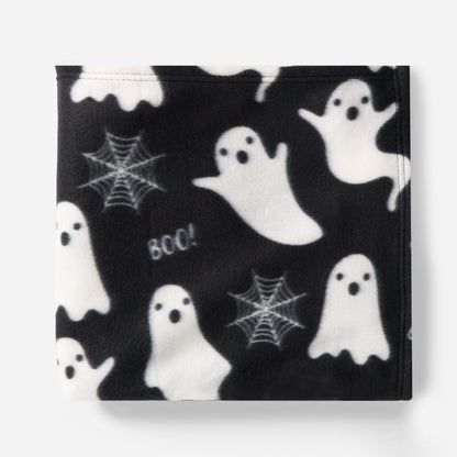 Ghost Fleece Throw – Black