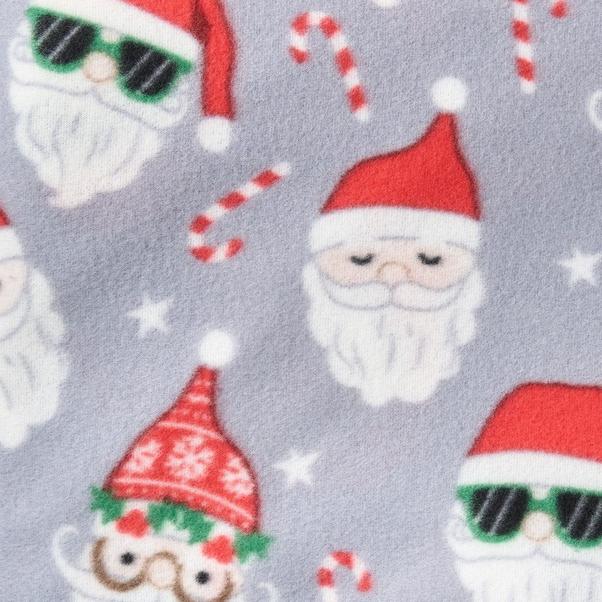 Fun Santa Fleece Throw – Grey