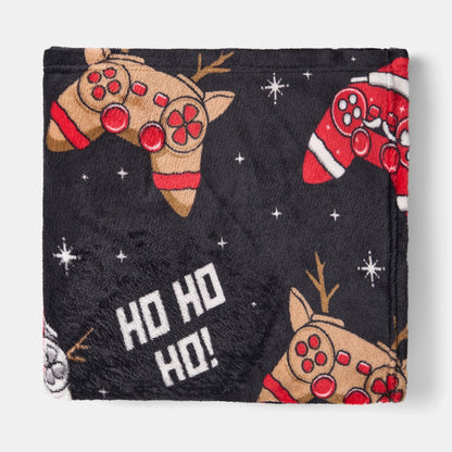 Christmas Gaming Throw – Black