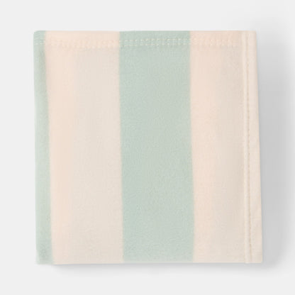 Stripe Fleece Throw – Sage/Cream