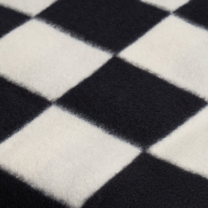 Checkerboard Fleece Throw – Monochrome
