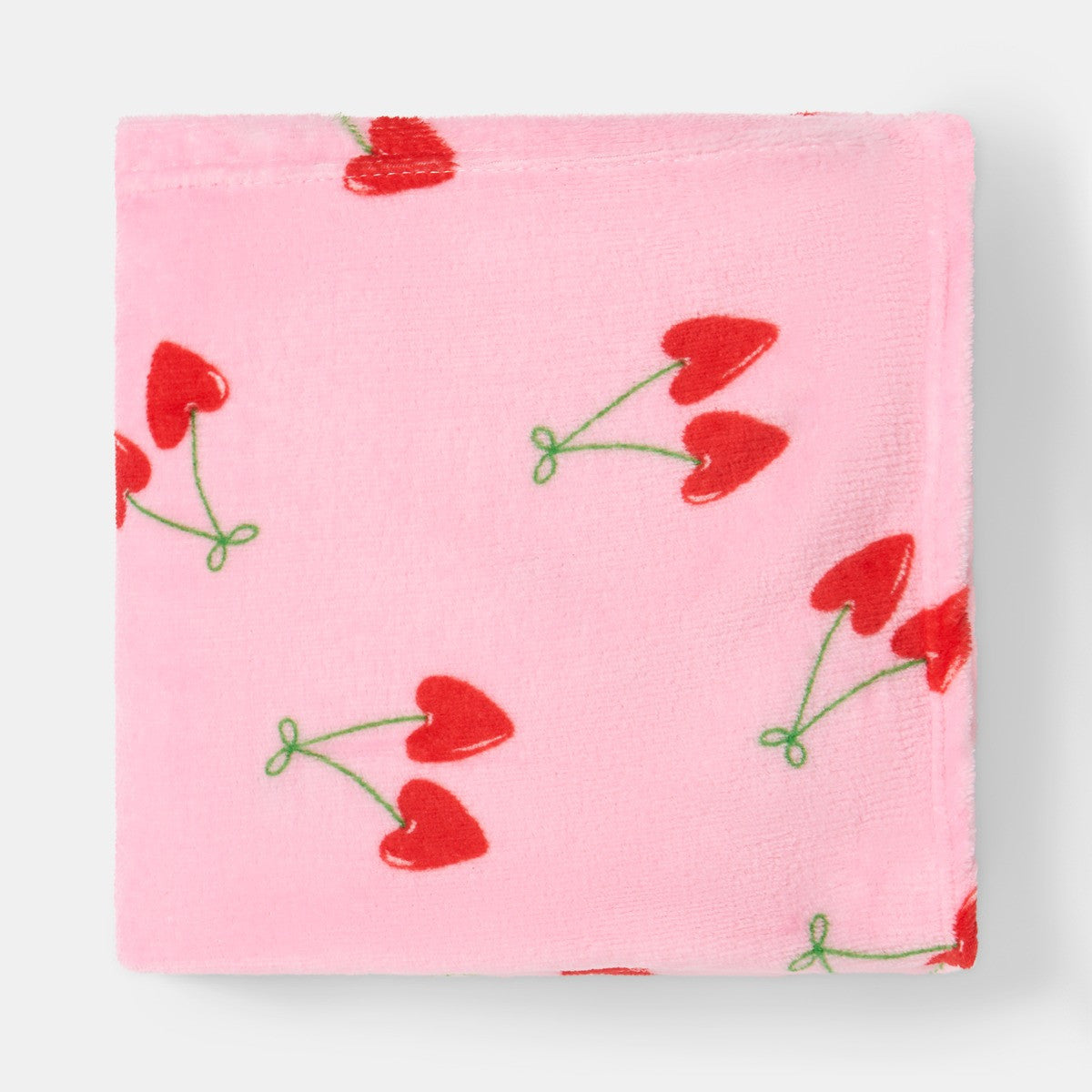 Cherry Print Ultra Soft Throw – Pink