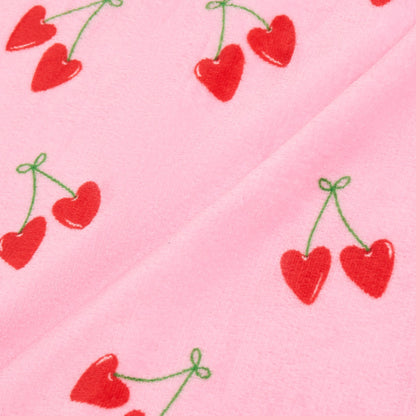 Cherry Print Ultra Soft Throw – Pink