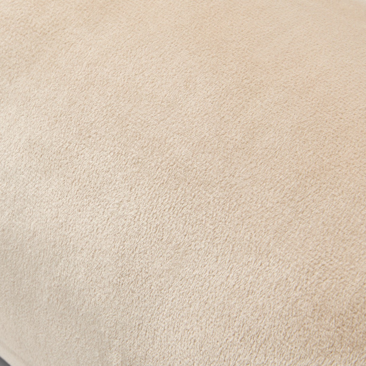 Matte Velvet Bolster Cushion – Natural/Cream