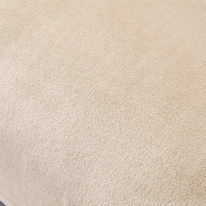 Matte Velvet Bolster Cushion – Natural/Cream