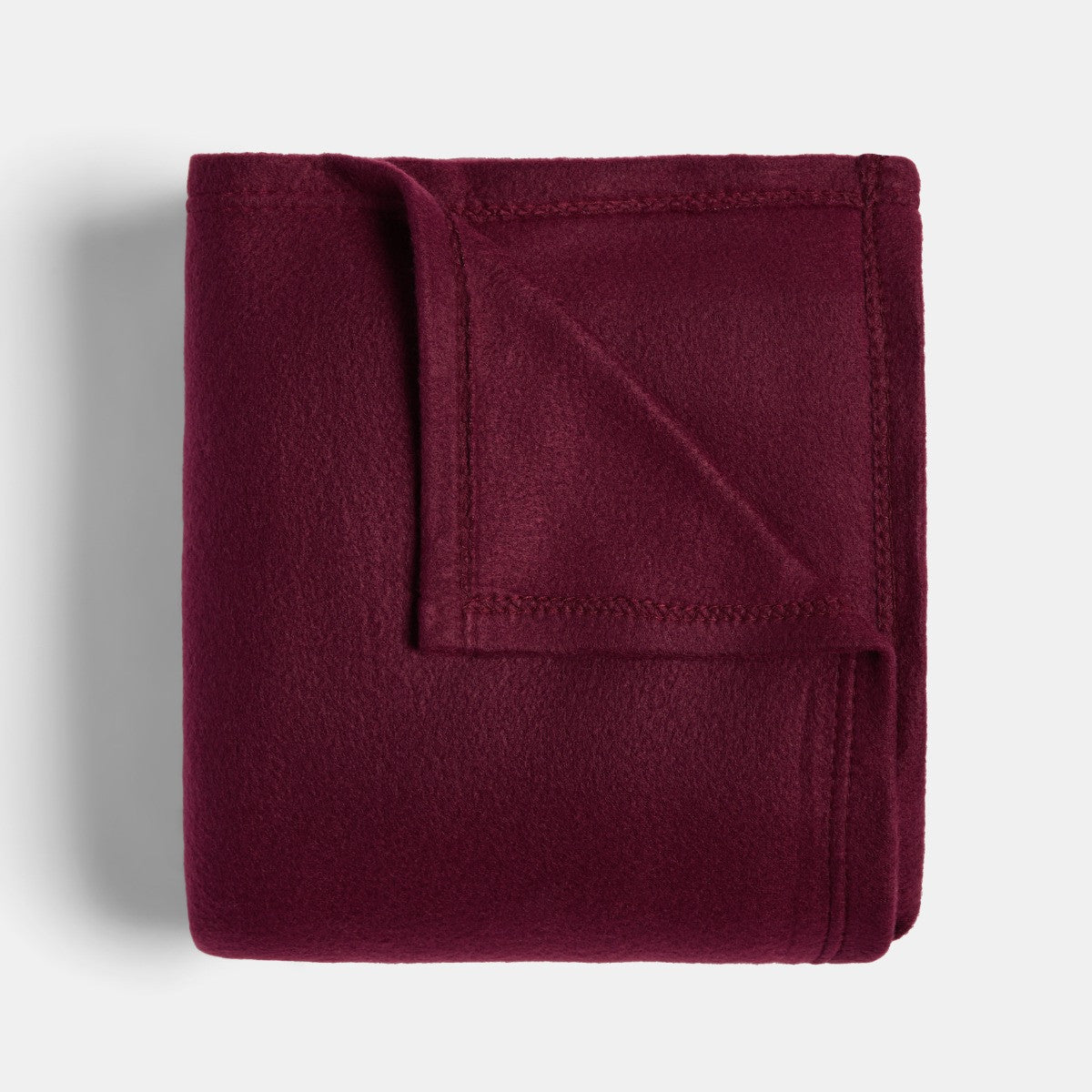 Plain Fleece Throw – Burgundy